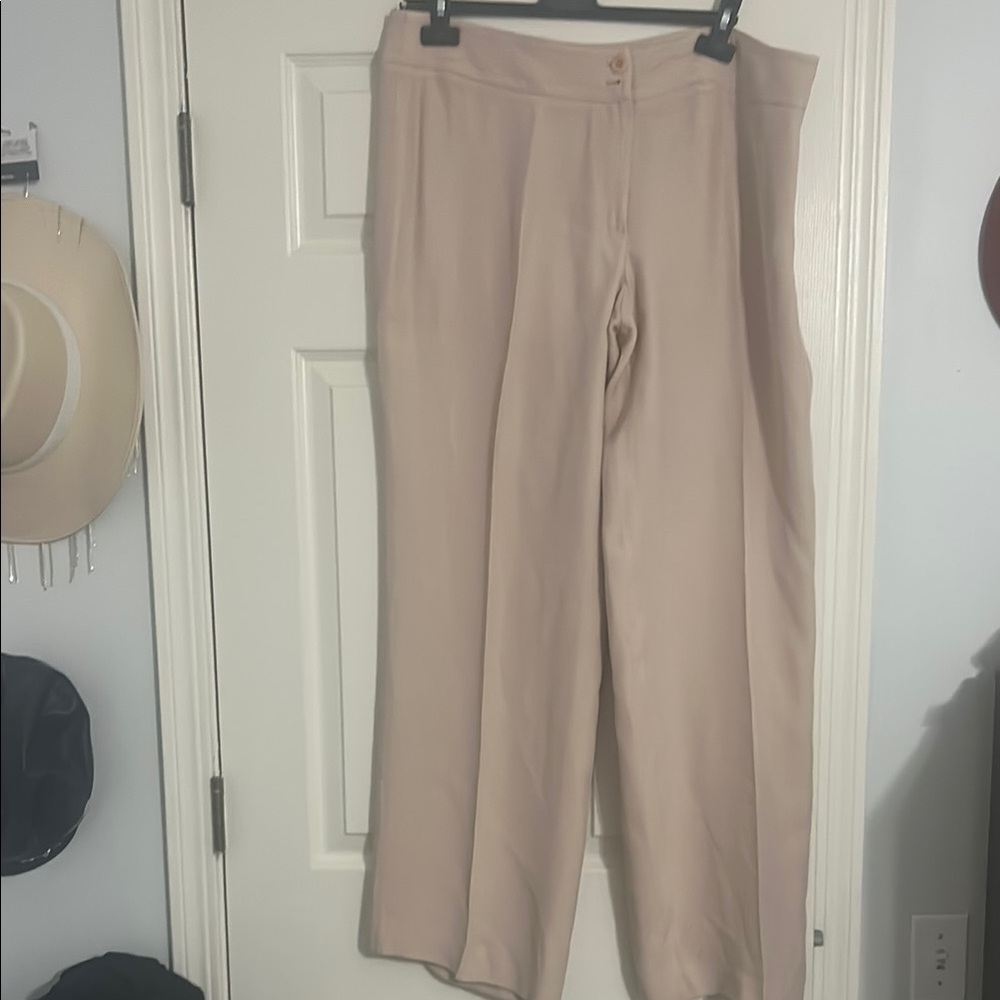 Armani Collezioni light pink Wide Leg Pants